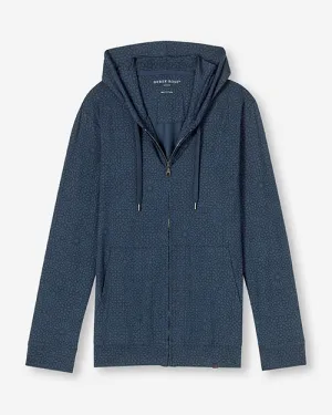 DEREK ROSE | London Micro Modal Hoodie | Navy