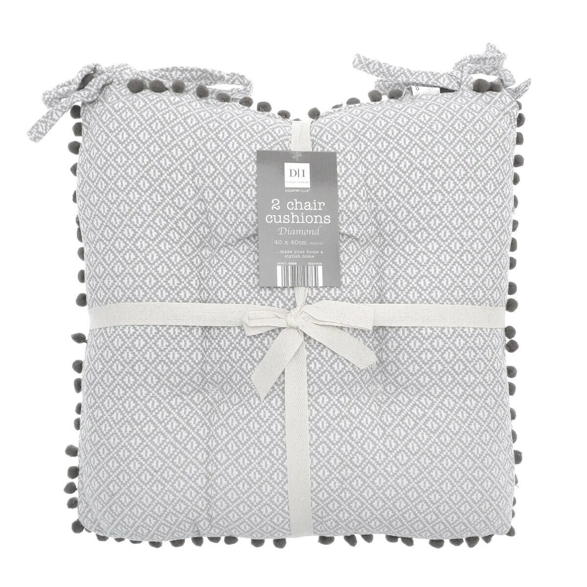 Diamond Grey Seat Pad Pair (2)