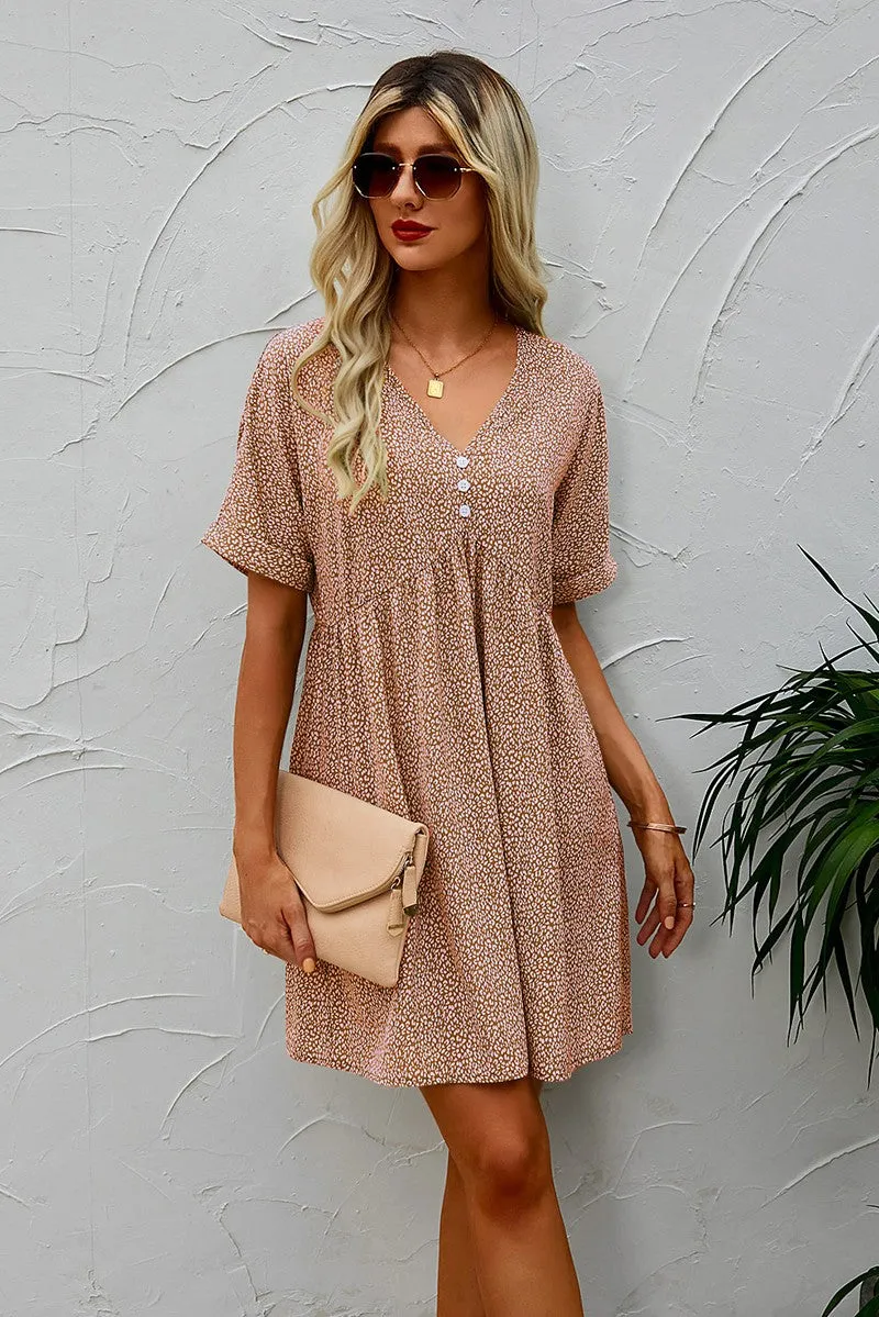 Dotted Charm Empire Dress