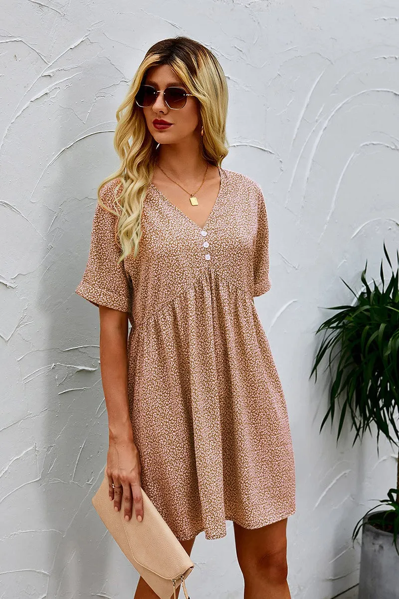 Dotted Charm Empire Dress