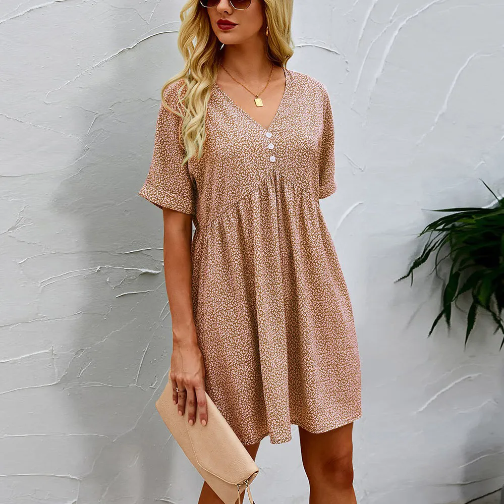 Dotted Charm Empire Dress