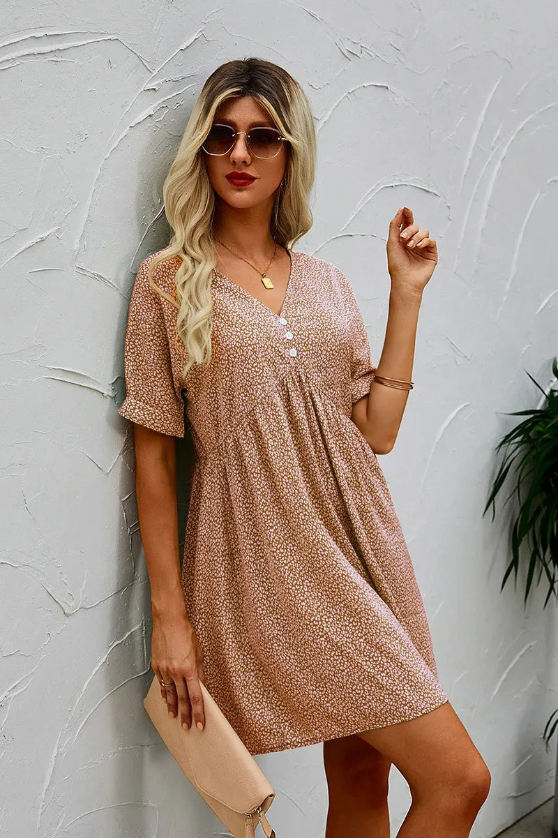 Dotted Charm Empire Dress