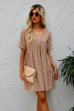 Dotted Charm Empire Dress