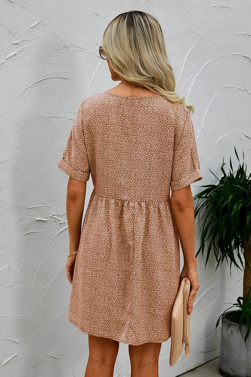 Dotted Charm Empire Dress