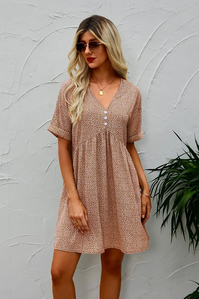 Dotted Charm Empire Dress