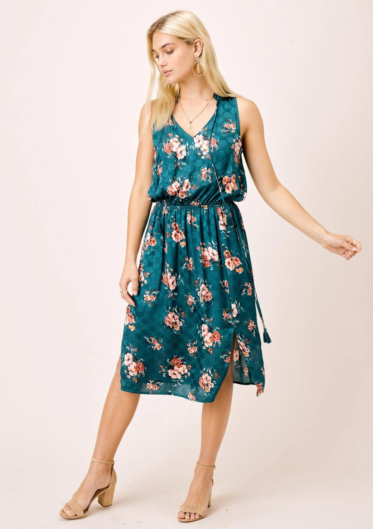 Eliana Floral Midi Dress