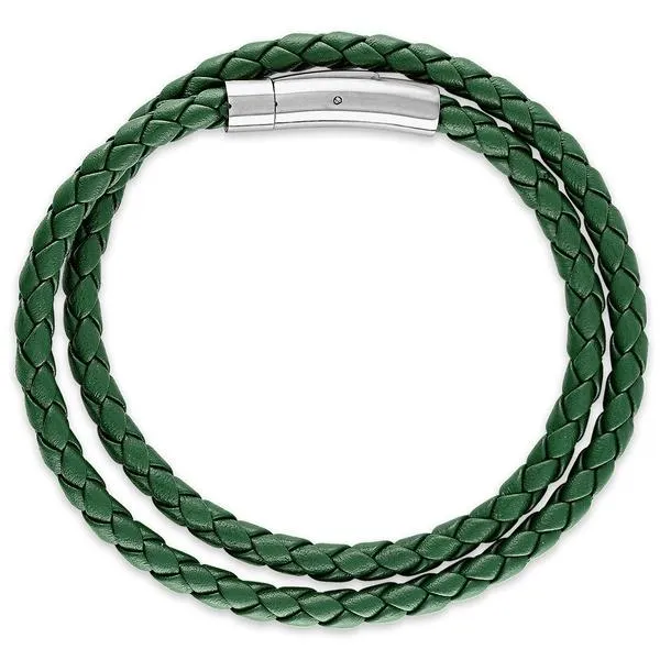Esquire Double Wrap Leather Bracelet