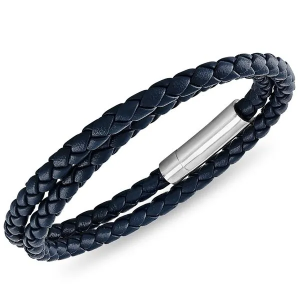 Esquire Double Wrap Leather Bracelet