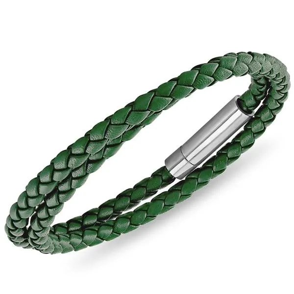 Esquire Double Wrap Leather Bracelet