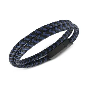 Esquire Double Wrap Leather Bracelet