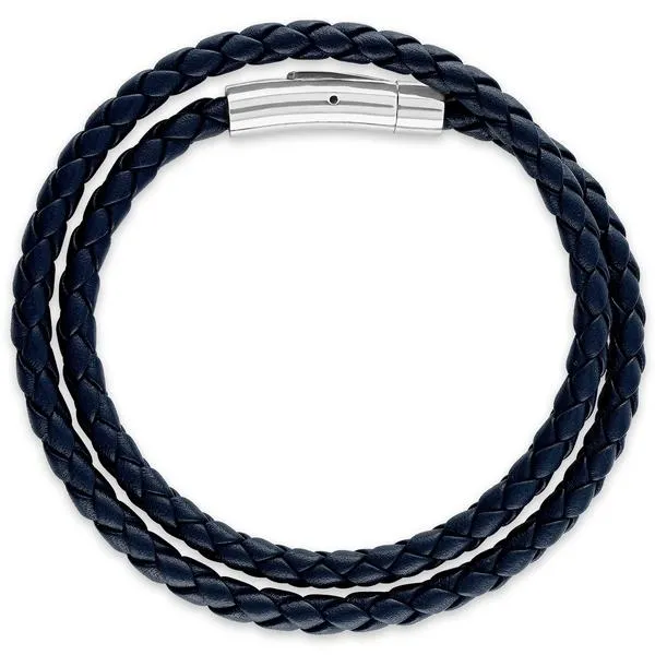 Esquire Double Wrap Leather Bracelet