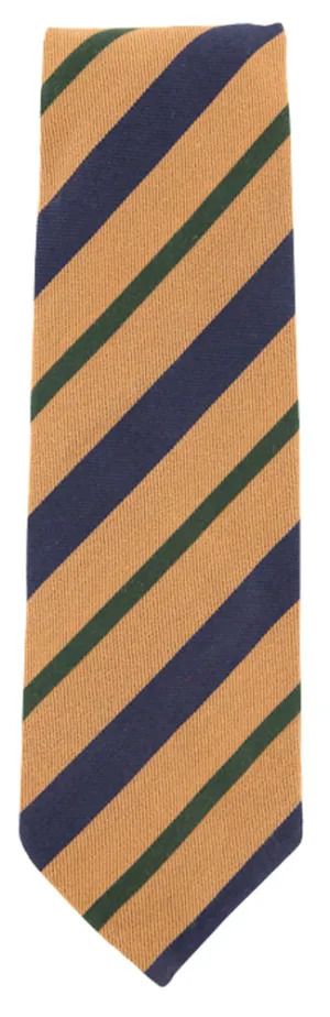 Finamore Napoli Light Brown Wool Blend Tie