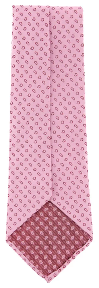 Finamore Napoli Pink Silk Tie