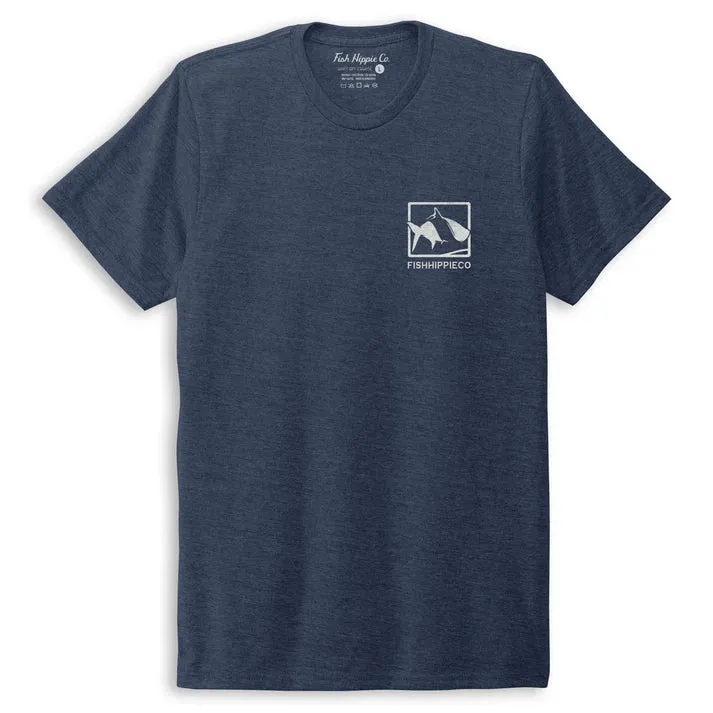Fish Hippie Square Up Tee (Deep Sea)