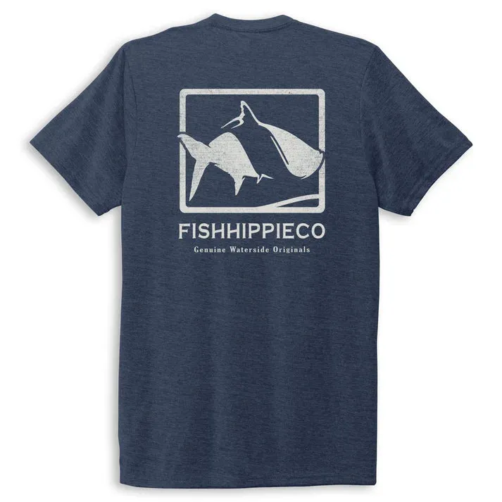 Fish Hippie Square Up Tee (Deep Sea)
