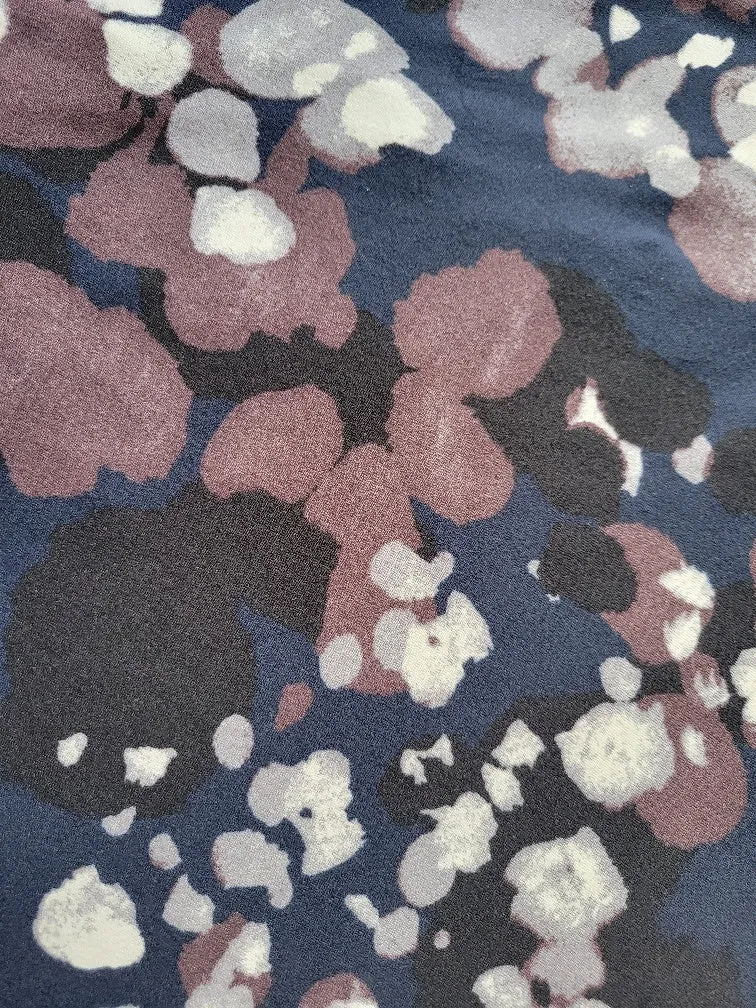 Fit and Flair Abstract Floral Dress