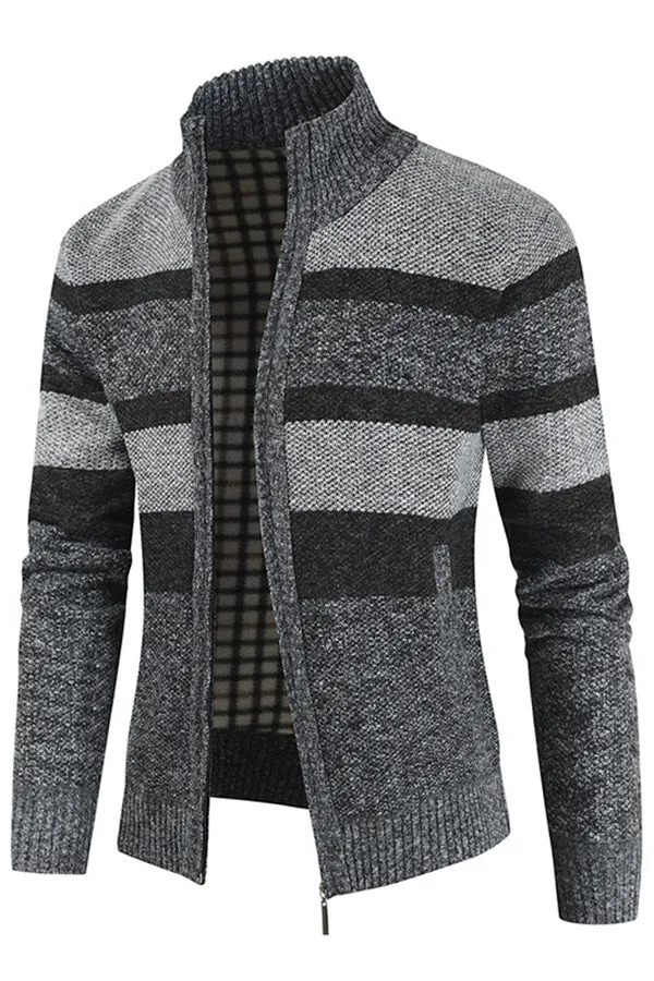 Fleece sweater autumn and winter middle-aged men's thickened warm coat turtleneck men's sweater
