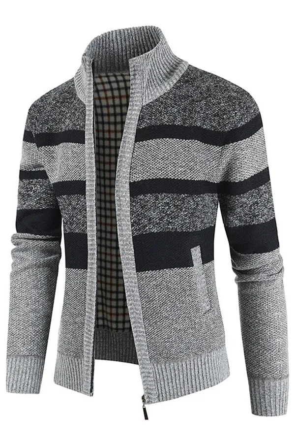 Fleece sweater autumn and winter middle-aged men's thickened warm coat turtleneck men's sweater