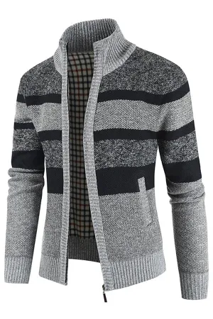 Fleece sweater autumn and winter middle-aged men's thickened warm coat turtleneck men's sweater
