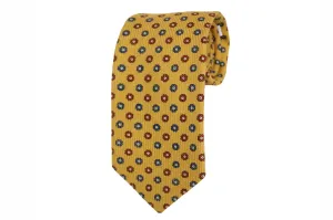 Flower Print Silk Tie