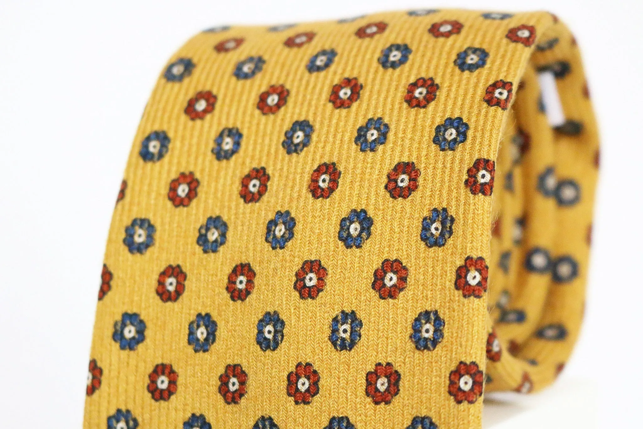 Flower Print Silk Tie