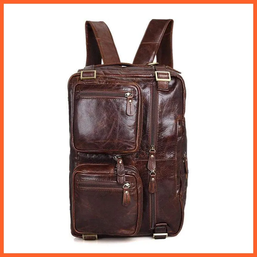 Formal Hand Bag | Men'S Leather Messenger Carry Bag