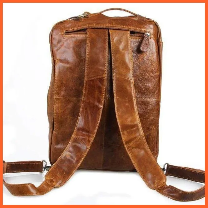 Formal Hand Bag | Men'S Leather Messenger Carry Bag
