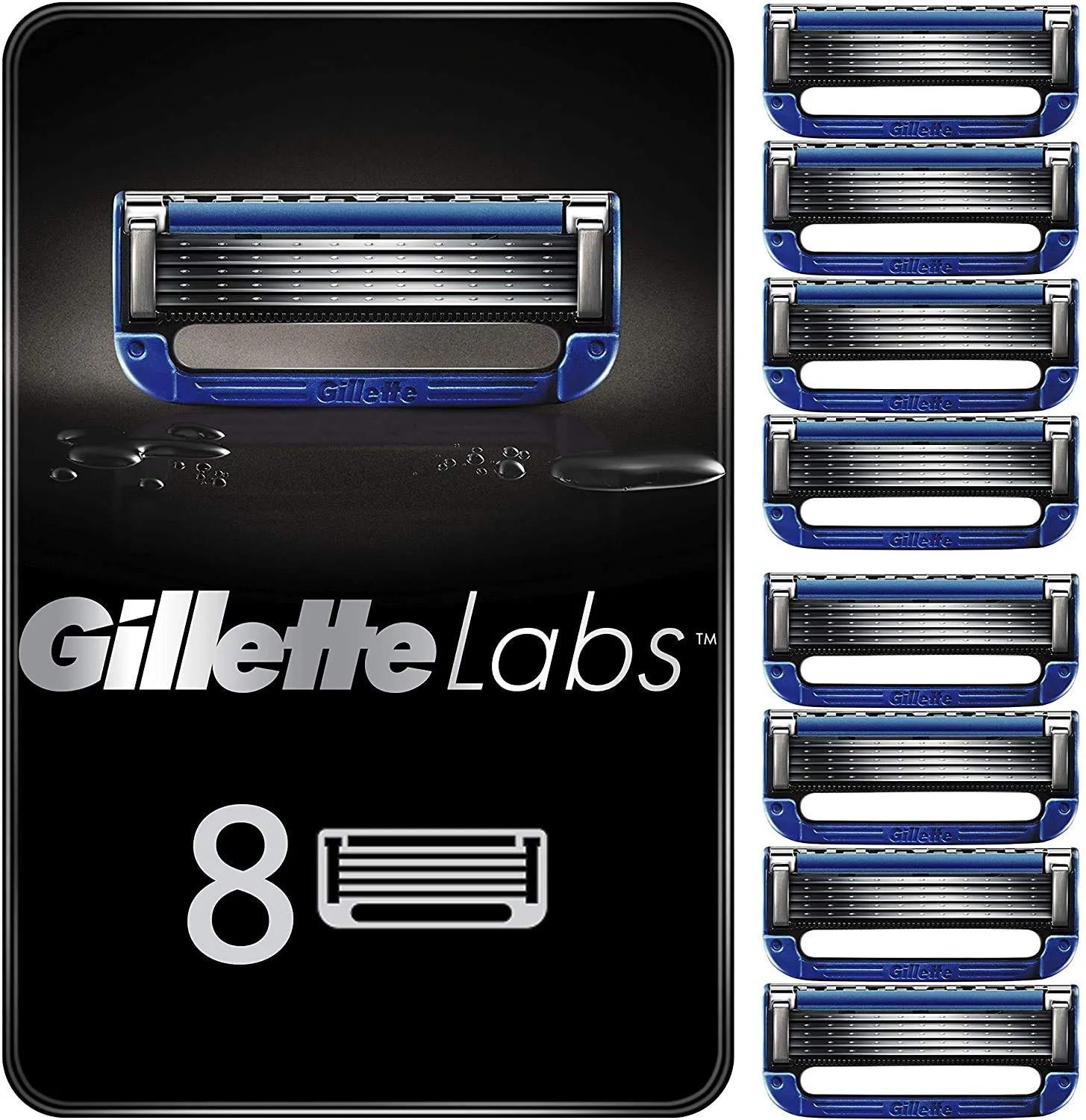 Gillette Heated Razor for Men, Bugatti Limited Edition Shave Kit by GilletteLabs, 1 Handle, 2 Razor Blade Refills, 1 Cleaning Cloth, 1 Charging Dock