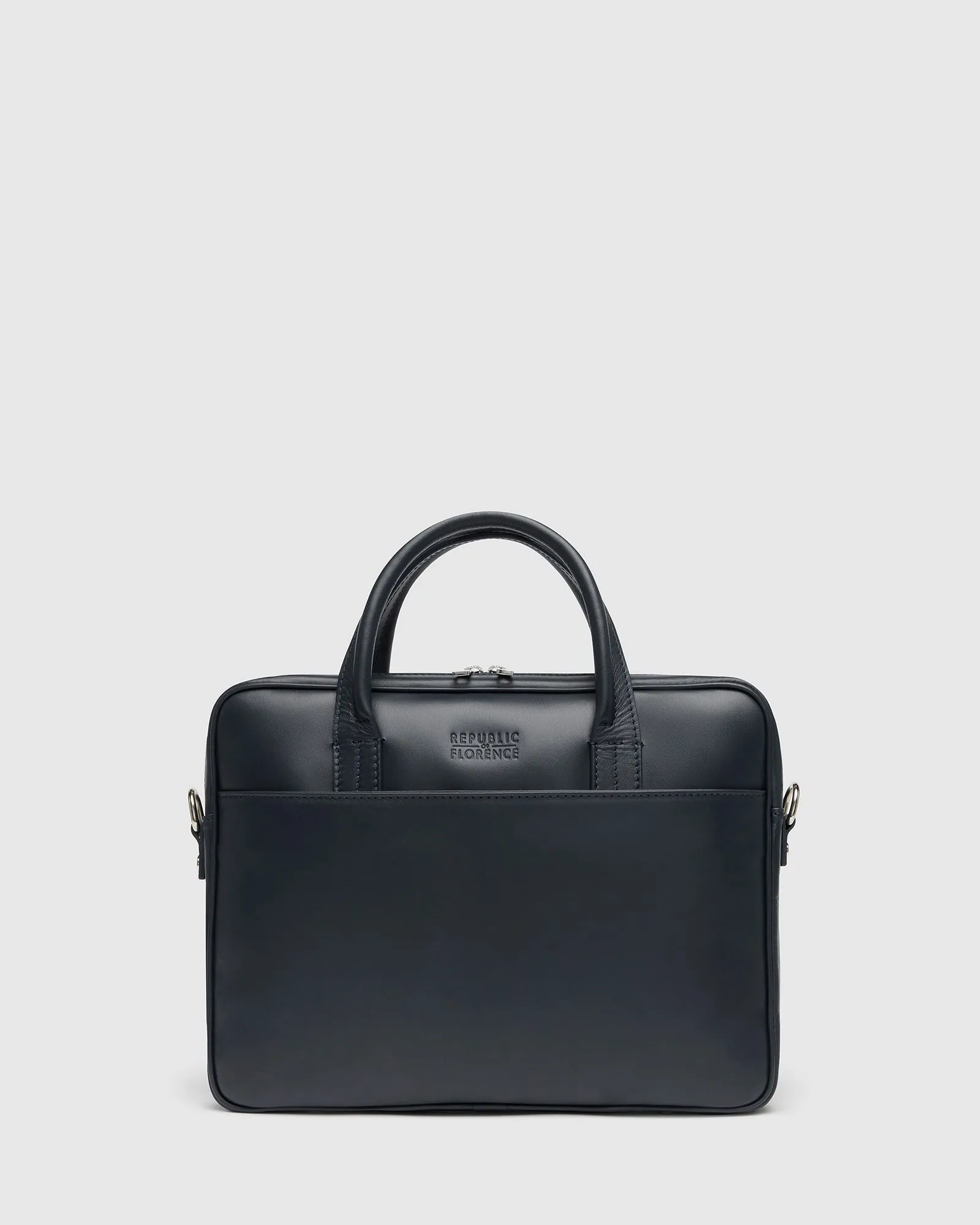Glasgow Deluxe Blue- Leather Briefcase 13" laptops