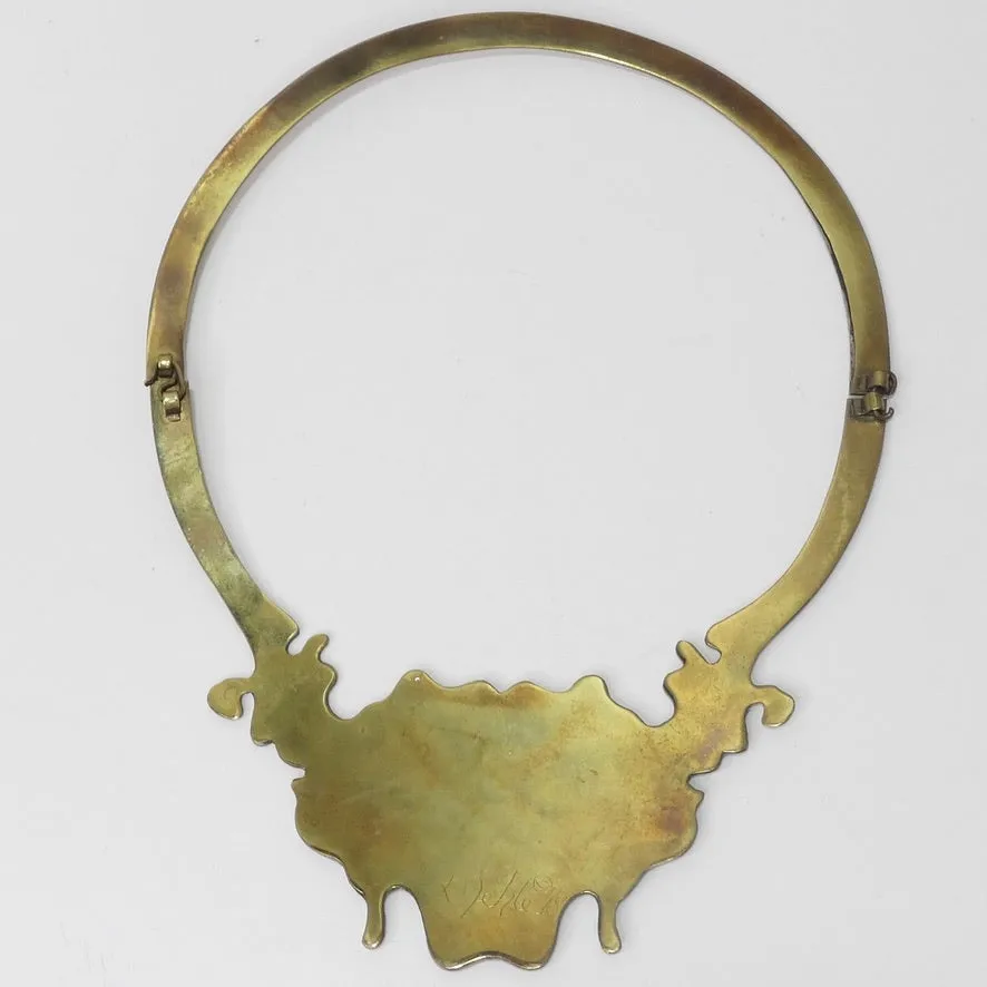 Gold and Silver Plated Abstract Necklace