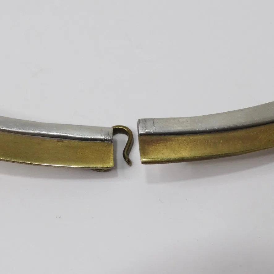 Gold and Silver Plated Abstract Necklace