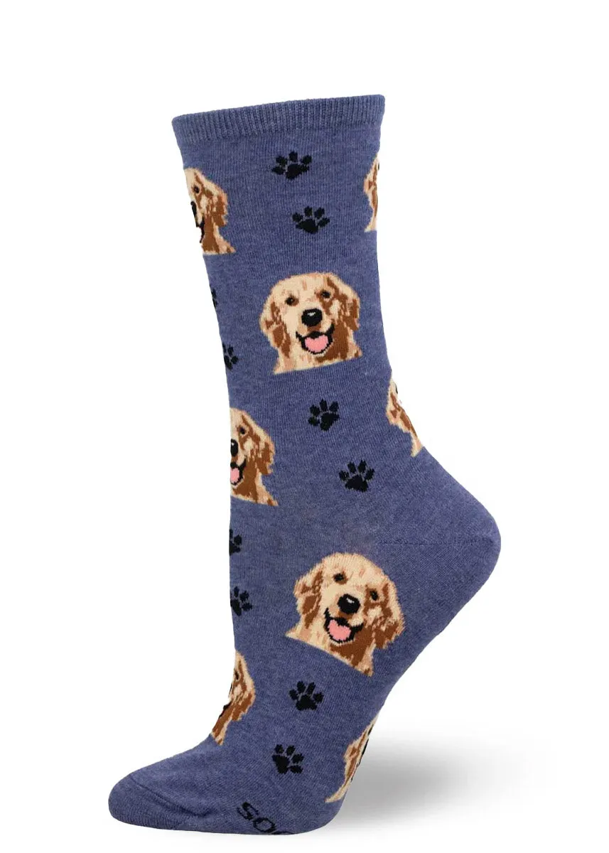 Golden Retriever Faces Women's Socks