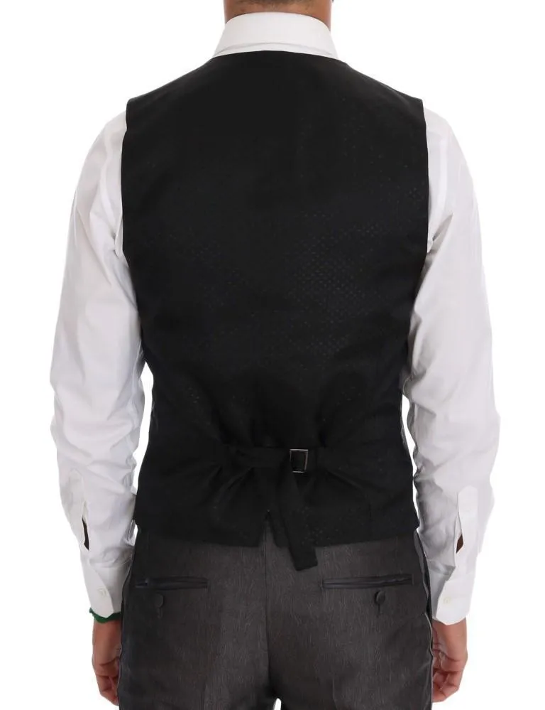 Gray Slim Fit MARTINI Wool 3 Piece Suit