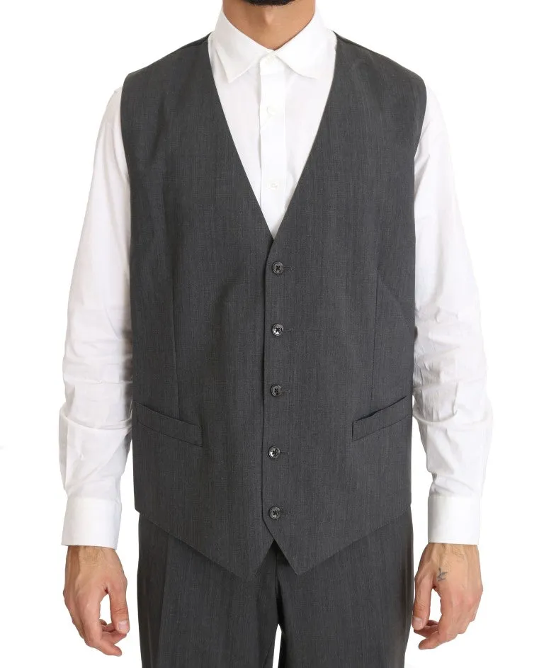 Gray Wool Stretch Slim Fit GOLD Suit