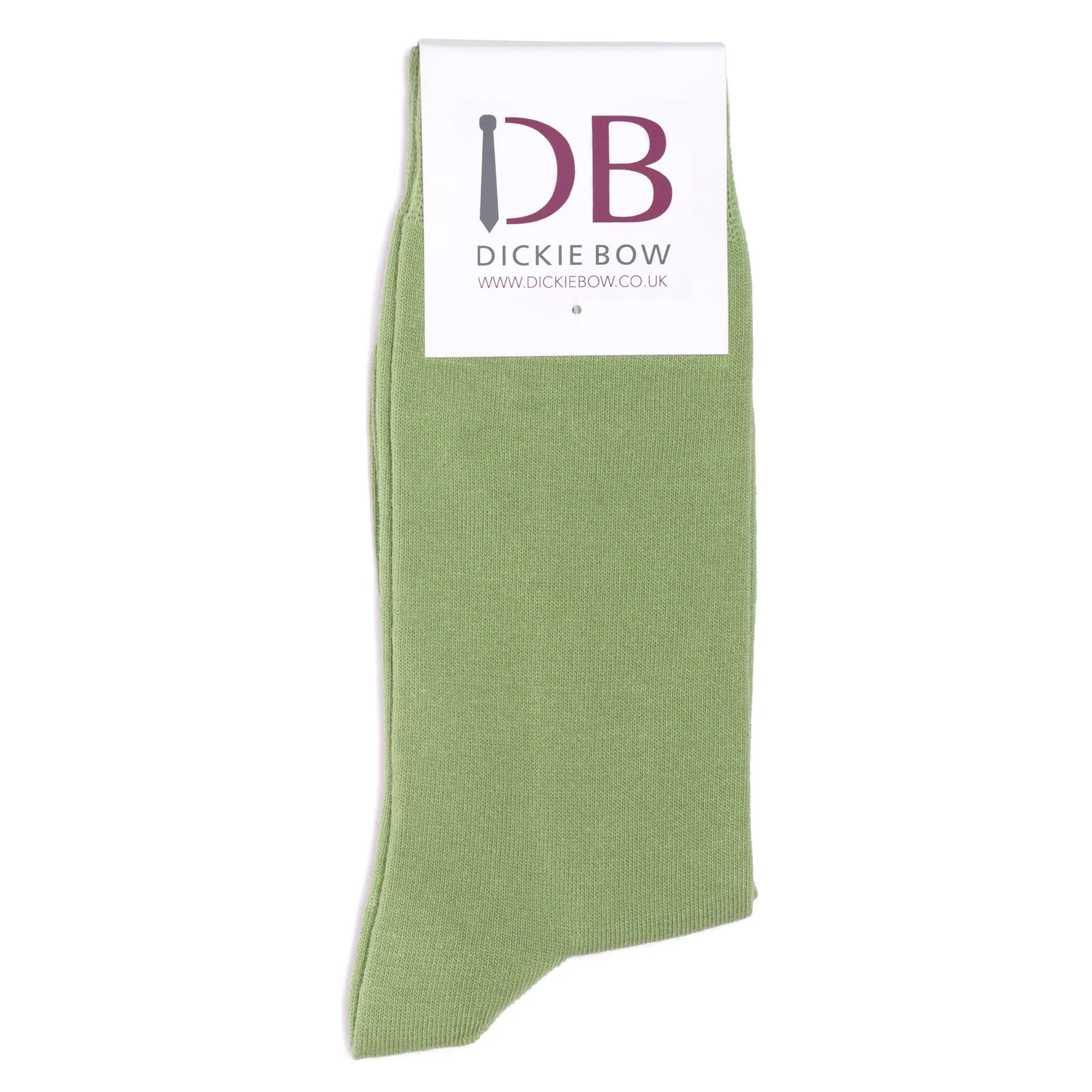 Green Cotton Blend Socks