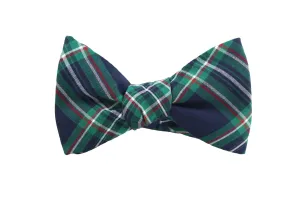 Green Plaid Bow Tie
