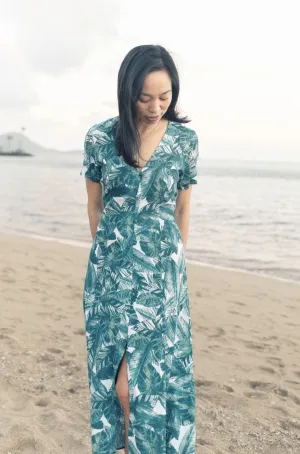 Hazel Dress in Banana Leaf