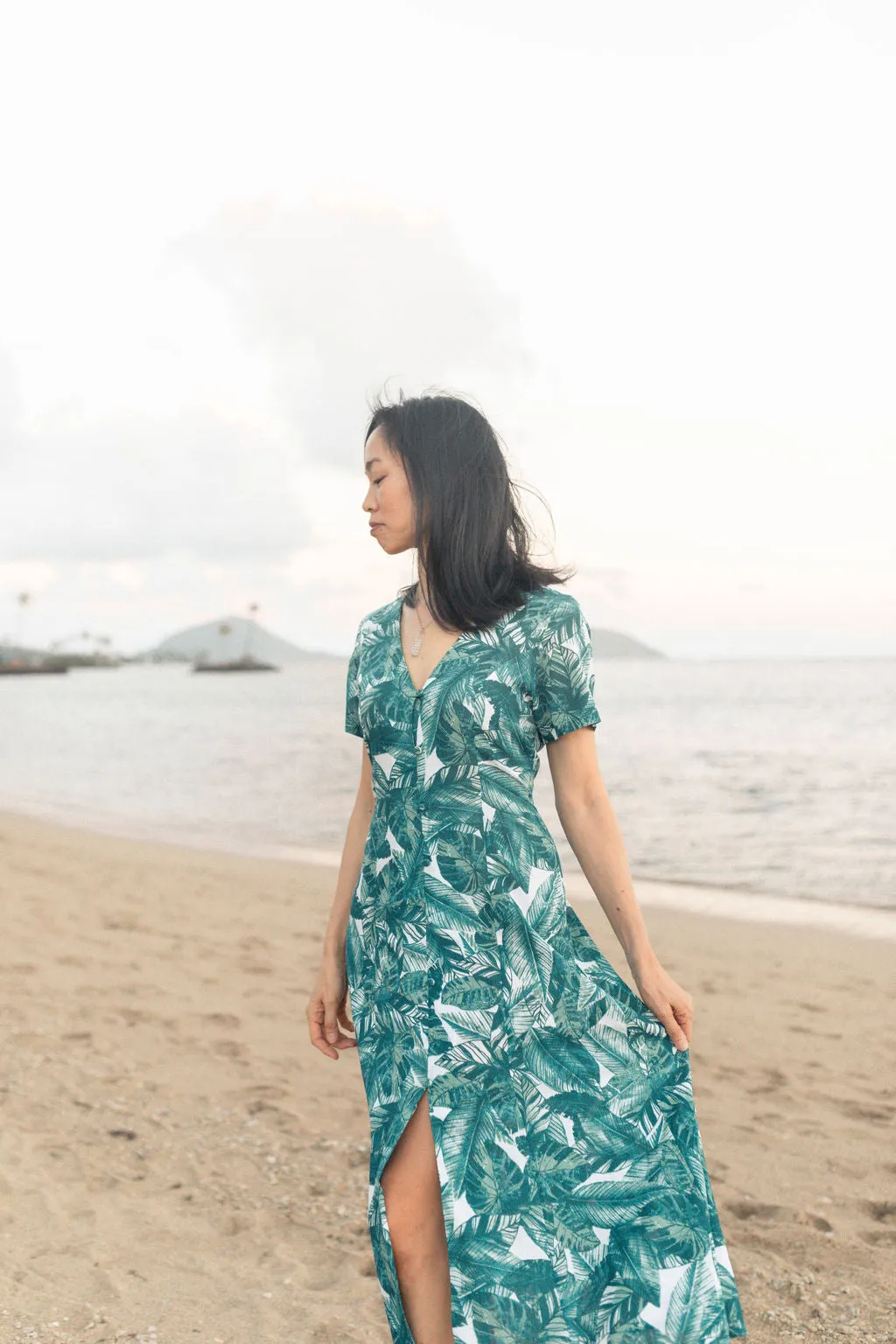 Hazel Dress in Banana Leaf