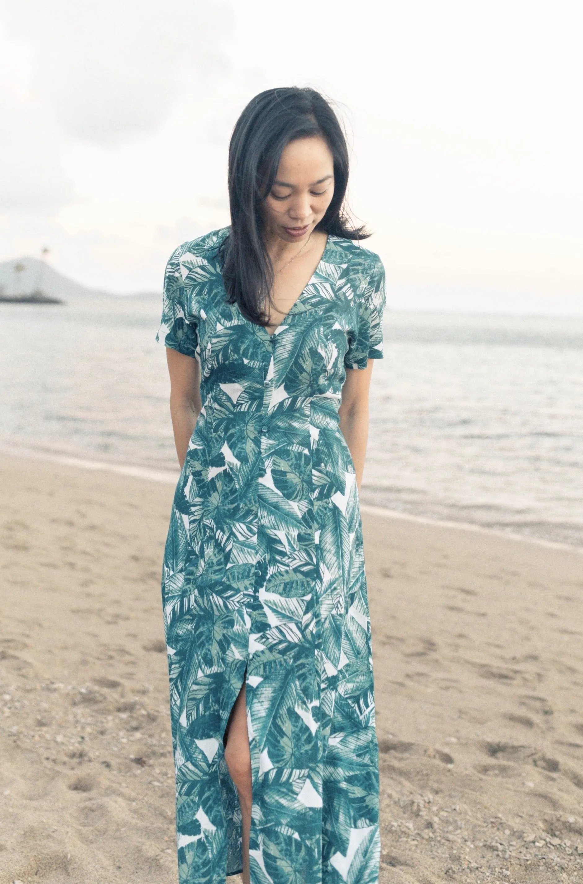 Hazel Dress in Banana Leaf