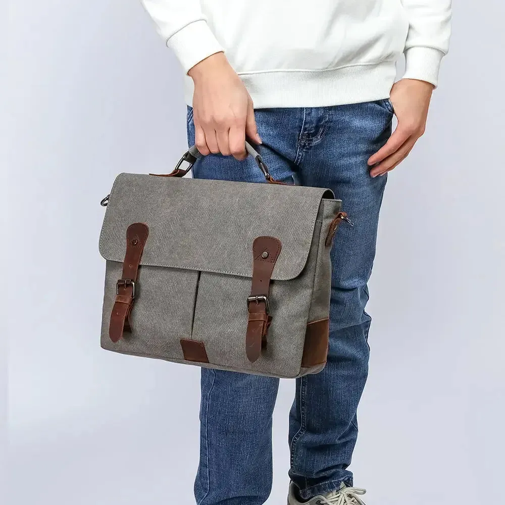 High Quality Portafolios Hombres Wholesale Briefcase Business Bolsa Masculina Crossbody Computer Laptop Messenger Bag for Men
