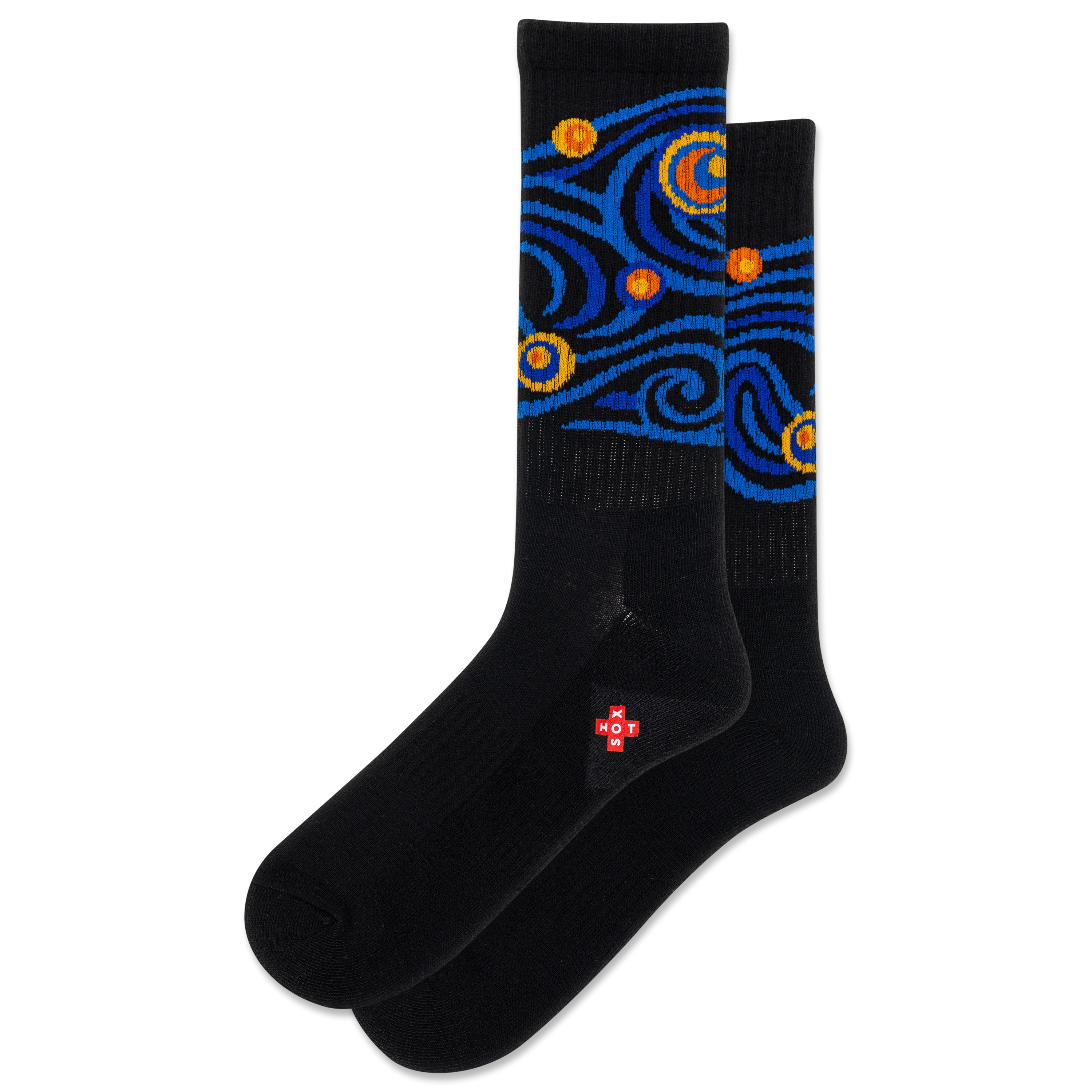HOTSOX Men's Starry Night Active Crew Sock