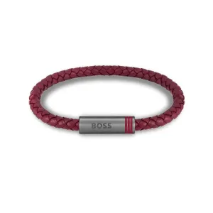 Hugo Boss Jewellery Men's Ares Single Braided Leather Bracelet 1580626