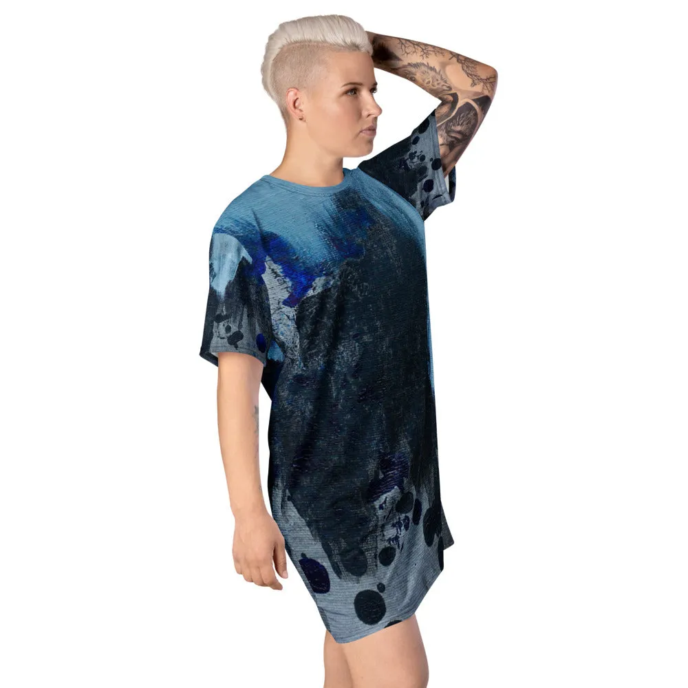 Ice Blue T-shirt dress