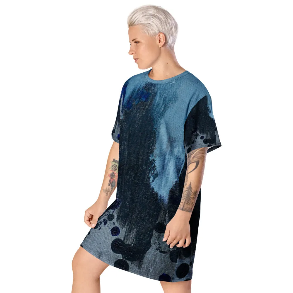 Ice Blue T-shirt dress