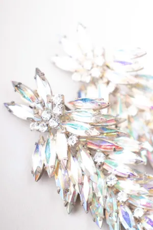 Iridescent Crystal Chandelier Earrings