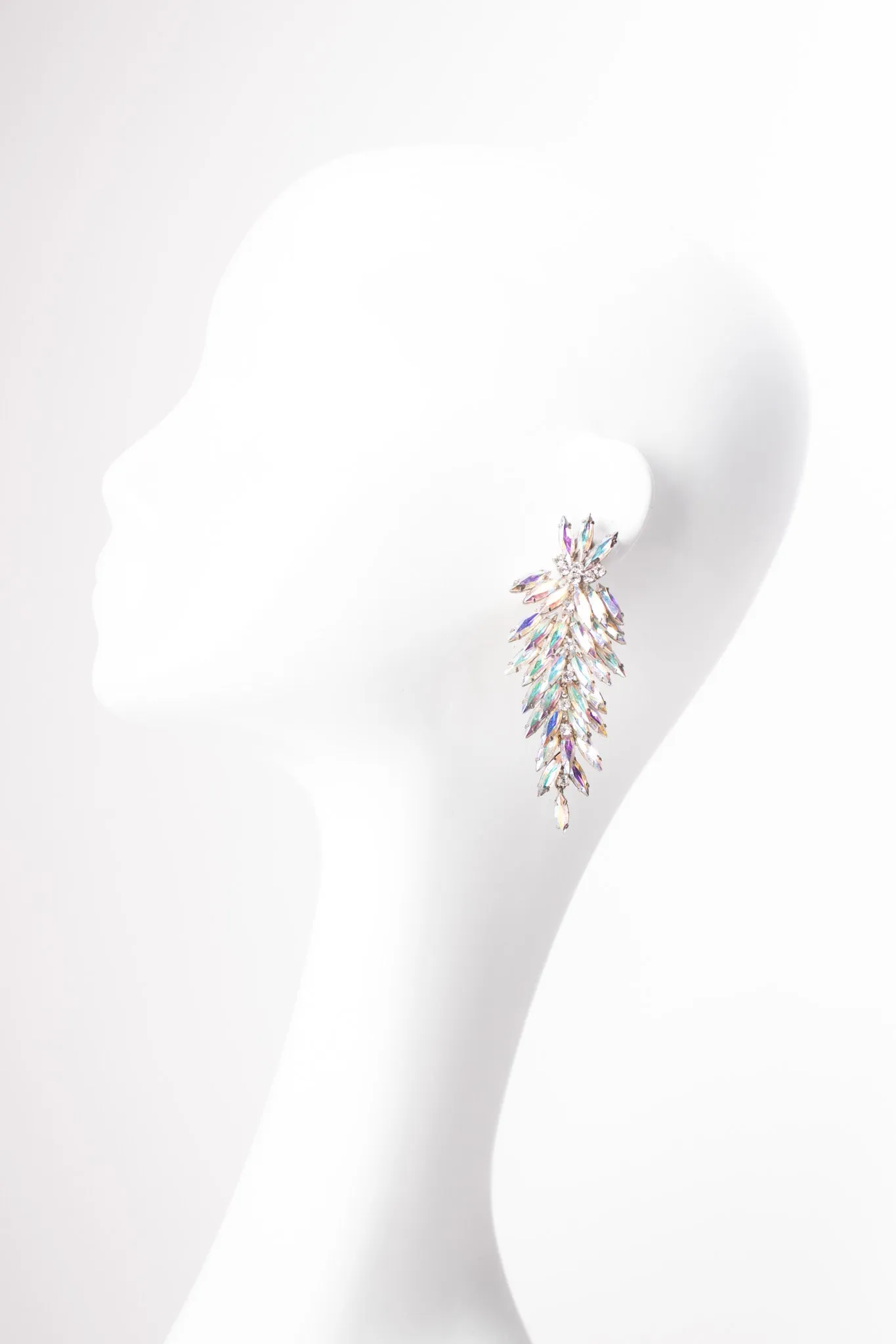 Iridescent Crystal Chandelier Earrings