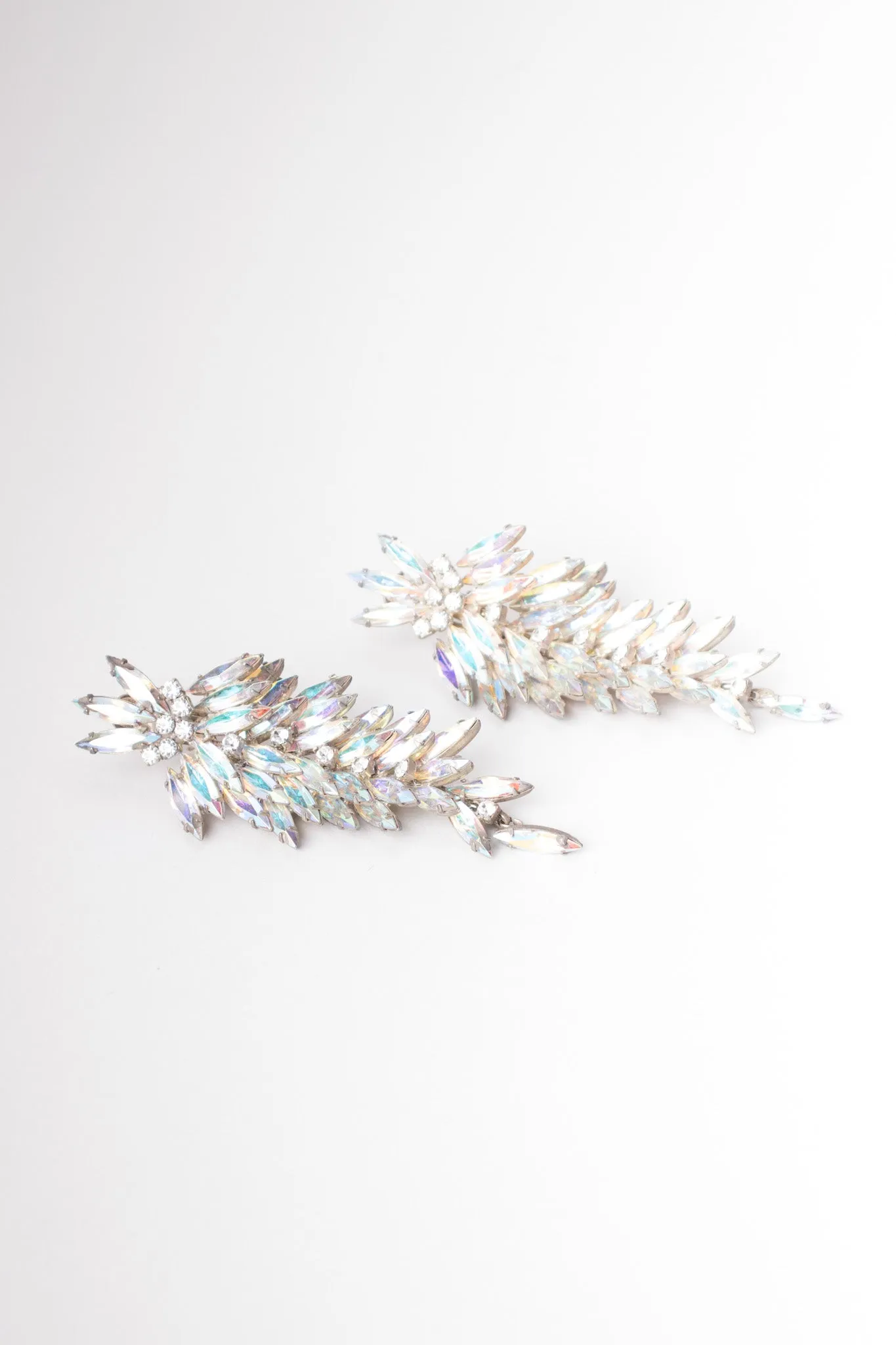 Iridescent Crystal Chandelier Earrings