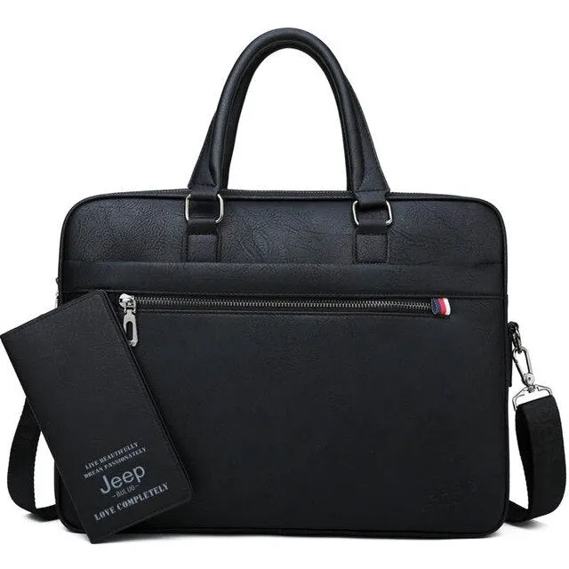 JEEP BULUO Famous Brand Men Briefcase