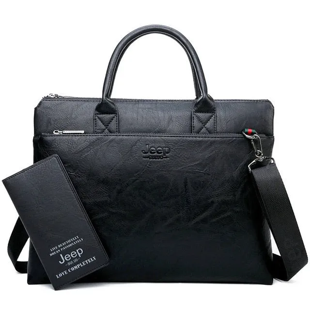JEEP BULUO High Quality Men Briefcase