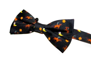 KAREN MABON | Rodeo Print Bow Tie | Black
